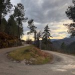 La route St Roman de Tousque à Saumane. Pour aller au Col de l'Asclié, St André de Valborgne, Mont Aigoual...