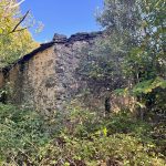 Vestige de l'histoire : ici une habitation typique des Cévennes en ruines, perchée entre Valbonne et le Castanet